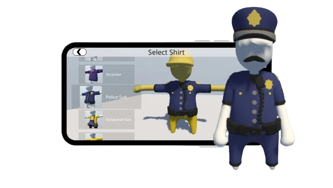 Select Shirt to customize